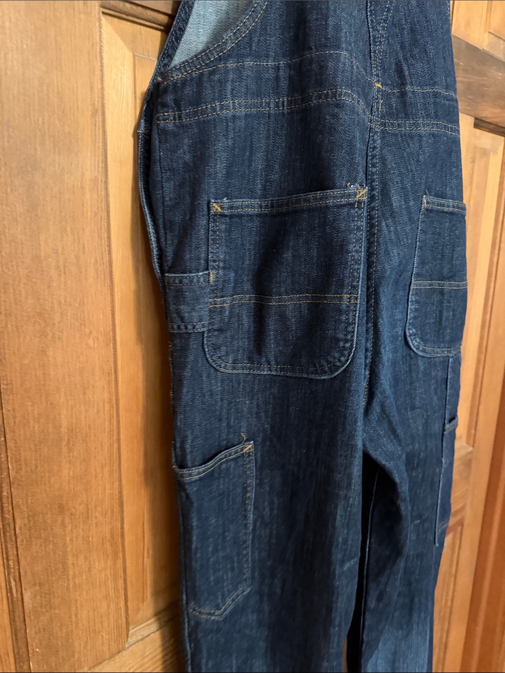 Carhartt Women's Dark Indigo Denim Overalls - Classic Workwear - Picture 5 of 6